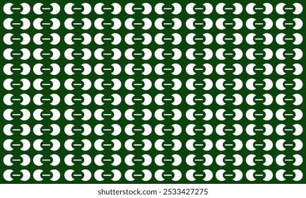 White, green dark seamless pattern with shapes horizontal texture pattern. It is a customizable file.