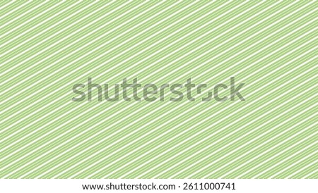 White and green diagonal stripes background. Lines seamless pattern. Cute background with diagonal line.	