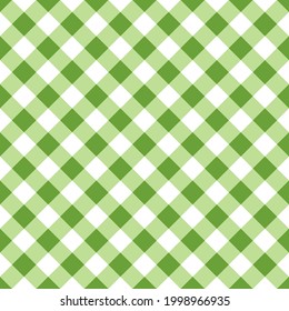 Abstrakter weißer und grüner Gingham-Hintergrund