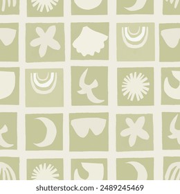 White and green kaki pattern backgrounds lake life
