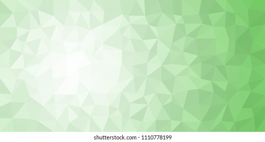 White green low poly vector gradient texture. Colorful polygonal illustration, good as a cell phone, marketing material, or website background. All polygons are in separate layers.
