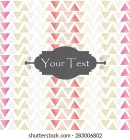 white green pink red triangle geometric seamless vintage style for corporate advertising on summer season collection