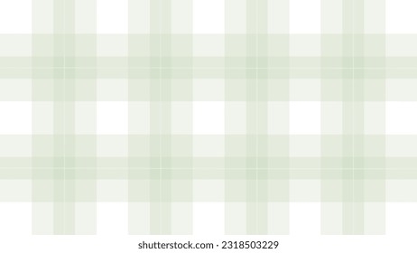 White and green plaid fabric texture
