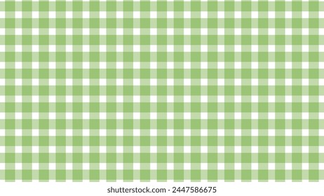 Fondo clásico de patrón a cuadros blanco y verde