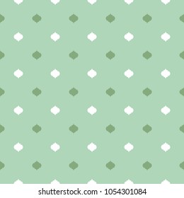 white and green quatrefoil pattern, seamless texture background