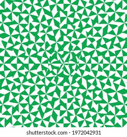white and green shapes geometric pattern
