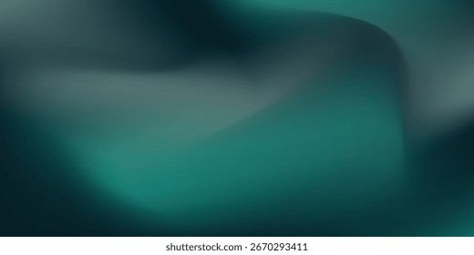 White green simple blurred gradient on dark grainy background, glowing light spot, copy space.Eps 10