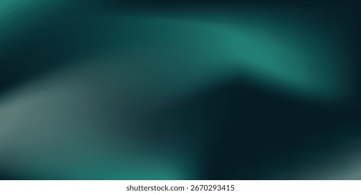 White green simple blurred gradient on dark grainy background, glowing light spot, copy space.Eps 10