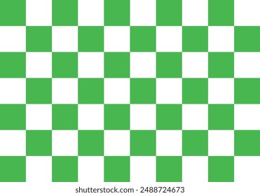 white and green squares background