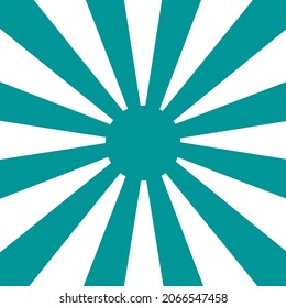 White and Green Sunburst Pattern Background. Rays. Sunburst background. Vector illustration. White and Green radial background. Sunlight Japan Style.