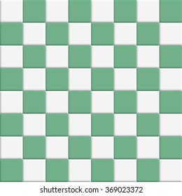 White green tiles texture.