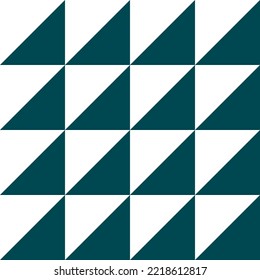 White and Green triangle pattern