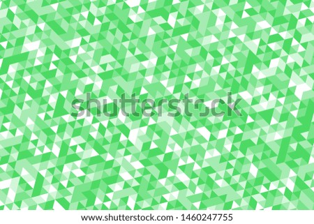 white and green triangles pattern. abstract geometric mosaic. beautiful polygonal ornament. simle vector background easy to edit and use. eps 10