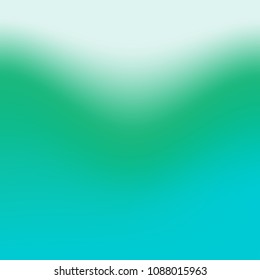 White, green, turquoise - blurred gradient mesh background