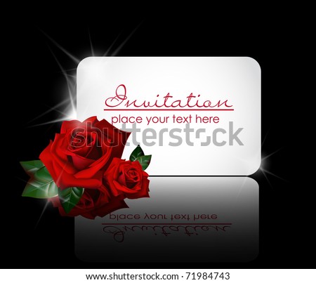 white greeting card with rose