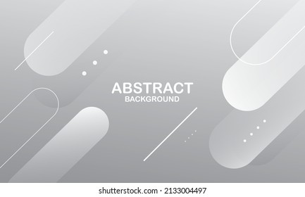 White and grey abstract background. Dynamic shapes composition. Cool background design for posters. Vector illustration