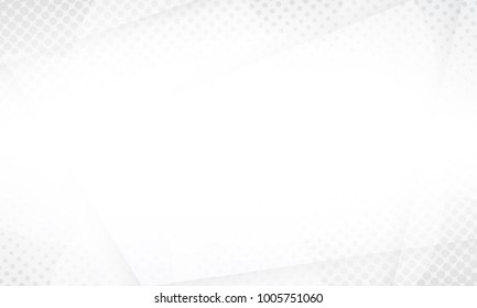 white & grey abstract background geometric halftone concept design. vector EPS10.
