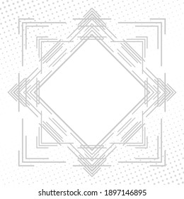 White and grey abstract background with gray lines and halftone. Modern light futuristic cartoon banner. Modern gray diagonal abstract texture. Vector illustration EPS10.