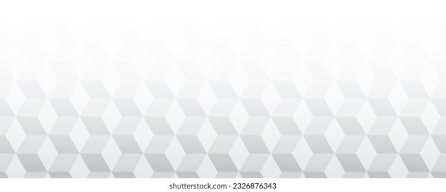 Abstrakter weißer und grauer Hintergrund mit Hexagons. Vektorgrafik.