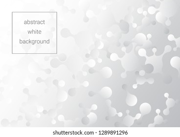 white grey abstract background with several flat liquid shapes