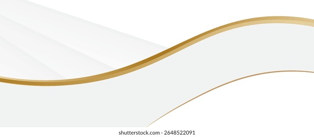 Fondo abstracto blanco y gris. Fondo abstracto liso, con líneas doradas. Fondo de Vector pálido claro. Abstractas patrón geométrico pálido. Vector