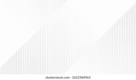 Fundo abstrato branco e cinza com listras verticais sutis e seções diagonais geométricas nítidas.