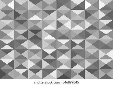 white and grey abstract background of triangles low poly