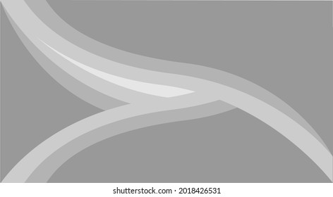 White and Grey Abstract Background. Unique Curve Lines Beautiful Background. Eps 10 Vector.