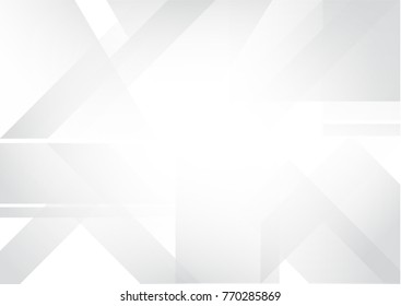  white and grey abstract geometric background, vector illustration.
