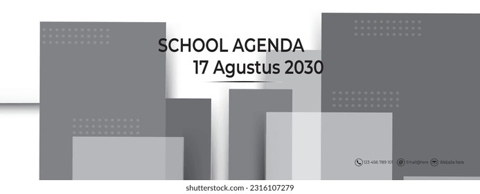 White and grey abstract modern banner background design vector