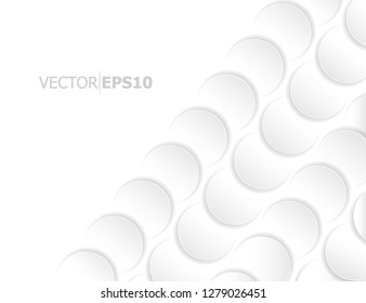 White and Grey abstract modern circle presentation background