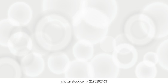White and grey abstract modern transparency circle presentation background. Vector circles template vector design.