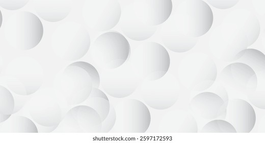 White and grey abstract modern transparency circle presentation background. Vector circles template vector abstract simple modern