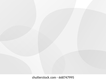 White and Grey abstract modern transparency circle presentation background