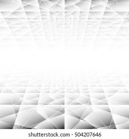 white & grey abstract perspective background
