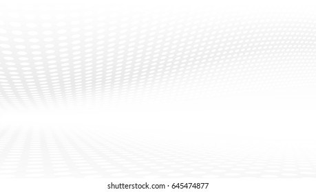 White And Grey Abstract Perspective Background 16x9. EPS10 Vector