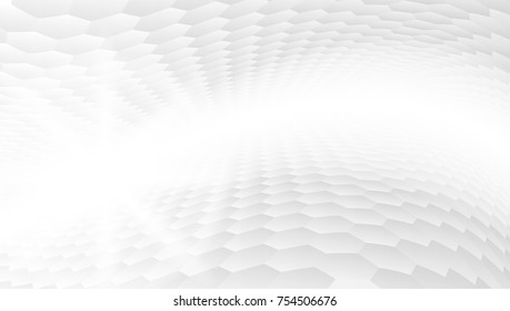 White And Grey Abstract Perspective Background 16x9. EPS10 Vector