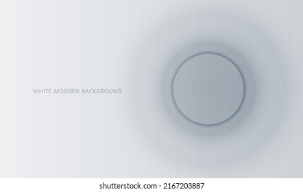 Fondo blanco y gris. Resumen del diseño de sitios web de iconos o botones de formas geométricas.