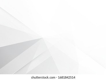 White and grey background. Abstract modern background used about technology or product presentation backdrop. Vector illustration.