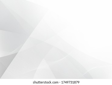 Fondo blanco y gris. Resumen del fondo moderno utilizado sobre la tecnología o el fondo de presentación de productos. Ilustración vectorial.
