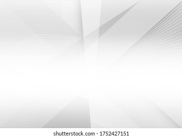 Fondo blanco y gris. Resumen del fondo moderno utilizado sobre la tecnología o el fondo de presentación de productos. Ilustración vectorial.
