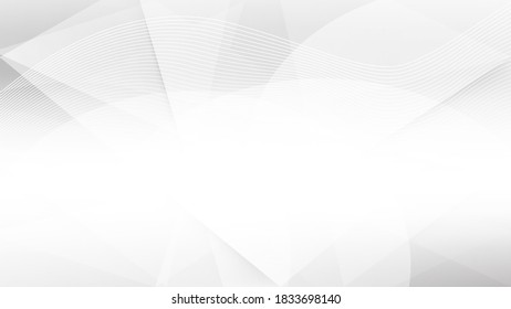 White and grey background. Abstract modern background used about technology or product presentation backdrop. Vector illustration.