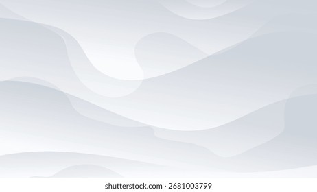 Fondo blanco y gris con decoración abstracta de forma ondulada