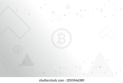 white grey background, Bitcoin crypto currency illustration vector for page, logo, card, banner, web and printing.