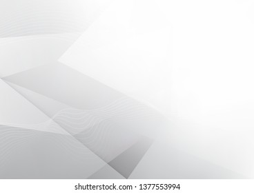 White and grey background. corporate technology modern design. pattern style geometric. abstract modern background used about technology or product presentation backdrop. vector. Illustration.
