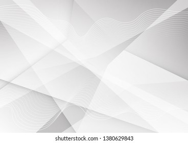 White and grey background. Corporate technology modern design. Pattern style geometric. Abstract modern background used about technology or product presentation backdrop. Vector. Illustration.