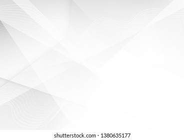 White and grey background. Corporate technology modern design. Pattern style geometric. Abstract modern background used about technology or product presentation backdrop. Vector. Illustration.