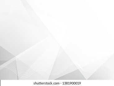 White and grey background. Corporate technology modern design. Pattern style geometric. Abstract modern background used about technology or product presentation backdrop. Vector. Illustration.