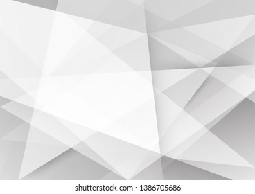 White and grey background. Corporate technology modern design. Pattern style geometric. Abstract modern background used about technology or product presentation backdrop. Vector. Illustration.