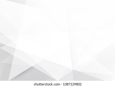 White and grey background. Corporate technology modern design. Pattern style geometric. Abstract modern background used about technology or product presentation backdrop. Vector. Illustration.